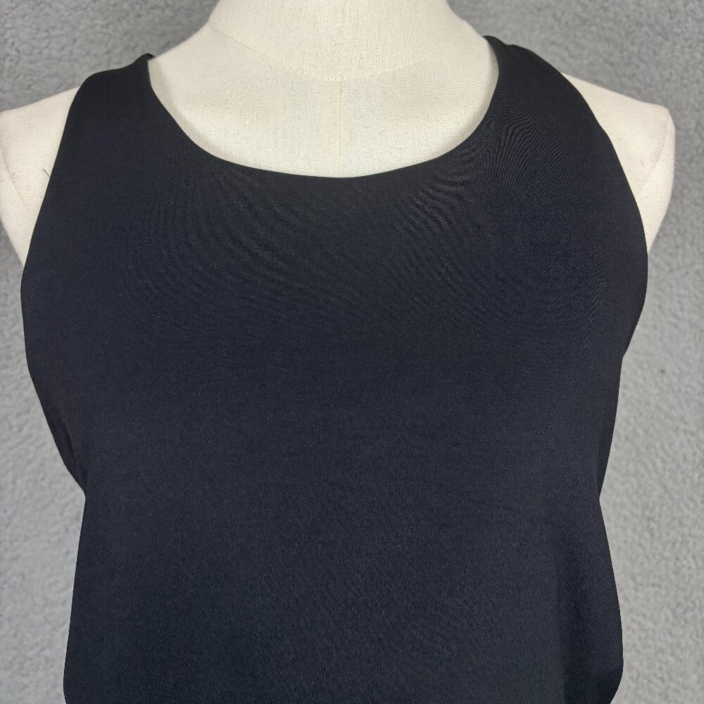 Nike Yoga Women's Dri-FIT Luxe Cropped Yoga Bra Tank Top Black Size 2XL. - Picture 2 of 12